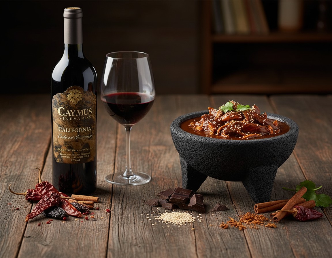 Maridaje perfecto: vinos californianos con mole poblano