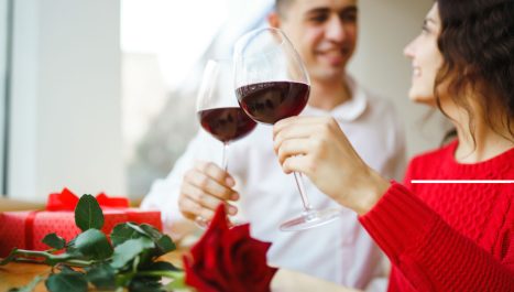 En San Valentín el vino es el compañero ideal para una velada inolvidable